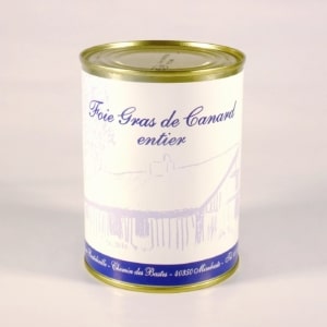 Foie gras de canard Entier conserve 500g