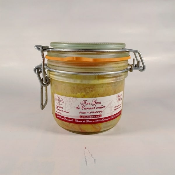 foie gras de canard entier en semi conserve 180g