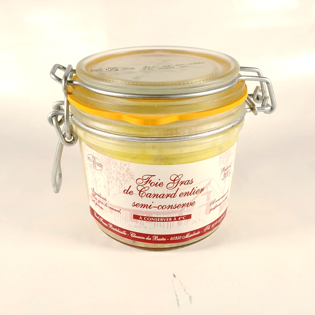 foie gras de canard entier en semi conserve 300g