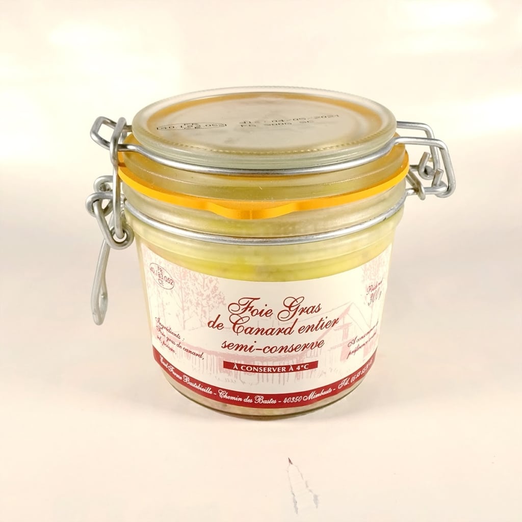 foie gras de canard entier en semi conserve 300g