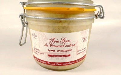 foie gras de canard entier en semi conserve 430g