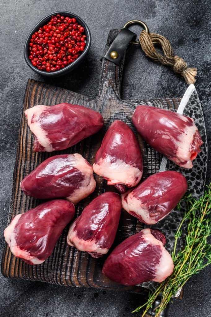 coeur de canard frais
