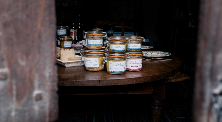 Bocaux de foie gras de canard entier de la ferme Bastebieille, Chalosse