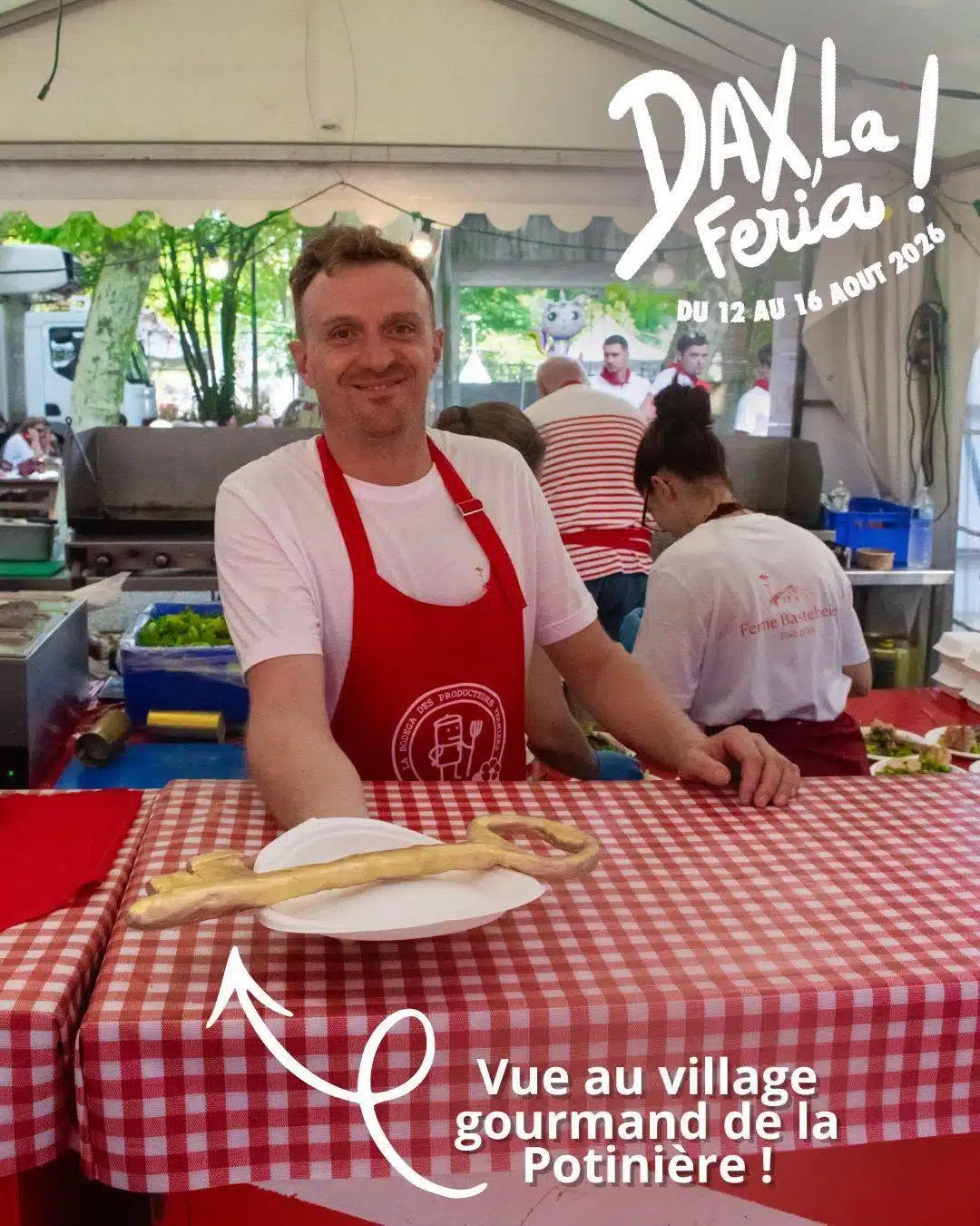 fetes de dax 2026 ferme bastebieille village gourmand Au comptoir de la Ferme Bastebieille, au village gourmand de la Potinière pendant les fêtes de Dax 2026