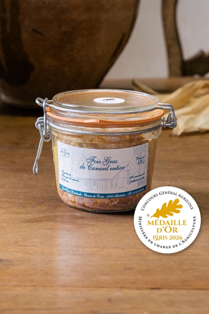 Foie gras de canard entier en conserve, médaille d'or Concours Général Agricole Paris 2026